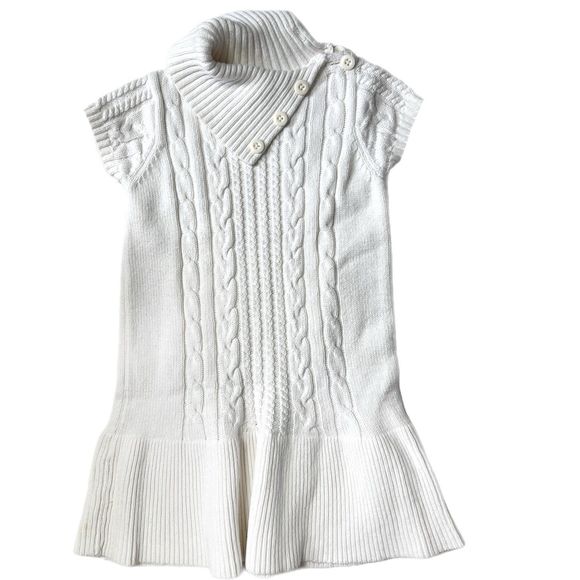 Girls knit Dress, Gymboree size 4, White dress, Sweater dress - Picture 1 of 2